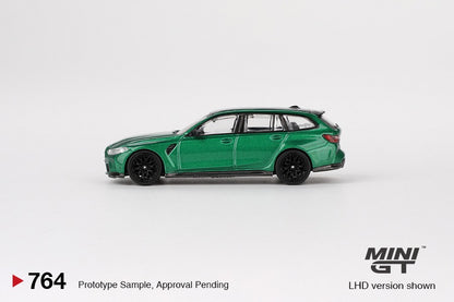 MINI GT 1/64 BMW M3 Competition Touring Isle of Man Green Metallic MGT00764-L