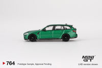 PREORDER MINI GT 1/64 BMW M3 Competition Touring Isle of Man Green Metallic MGT00764-L (Approx. Release Date : Q3 2024 subject to manufacturer's final decision)