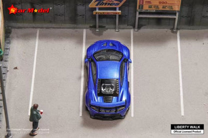 Star Model 1/64 LB-Works MCL 650S Wide Body - Metallic Blue Deluxe Version