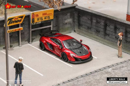 Star Model 1/64 LB-Works MCL 650S Wide Body - Metallic Red Deluxe Version
