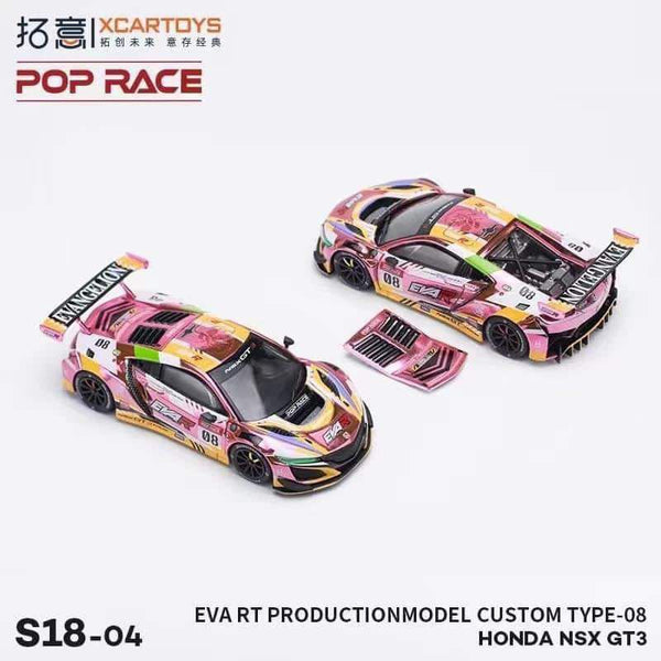 PREORDER POPRACE 1/64 Honda NSX GT3 Evo22 - EVA RT Production Model Custom Type-08 PR640109 (Approx. Release Date: Q3 2024 and subject to the manufacturer's final decision)
