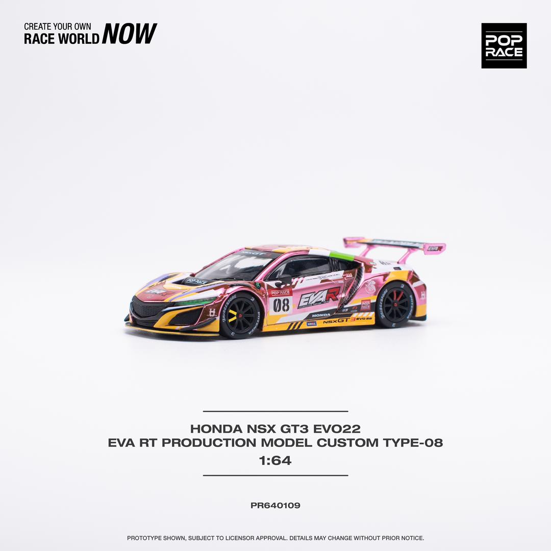 POPRACE 1/64 Honda NSX GT3 Evo22 - EVA RT Production Model Custom Type-08 PR640109