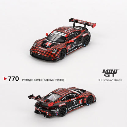 MINI GT 1/64 Porsche 911 GT3 R #9 GTD PRO  Pfaff Motorsports  IMSA 2023 Sebring 12 Hrs. Winner MGT00770-L