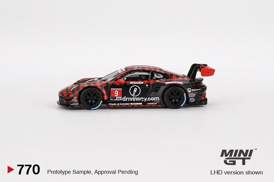 MINI GT 1/64 Porsche 911 GT3 R #9 GTD PRO  Pfaff Motorsports  IMSA 2023 Sebring 12 Hrs. Winner MGT00770-L