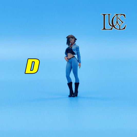 Lucky Studio 1/64 Girl Figurine LK2024050612 (D)