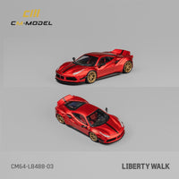 CM MODEL 1/64 LBWK 488 Widebody Metallic Red CM64-LB488-03