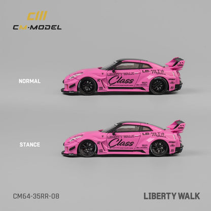 CM MODEL 1/64 Nissan LBWK GT35RR Pink CM64-35RR-08