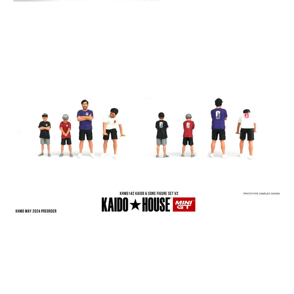 PREORDER MINI GT x Kaido House 1/64 Figurine:  Kaido & Sons V2  KHMG142 (Approx. Release Date : OCTOBER 2024 subject to manufacturer's final decision)