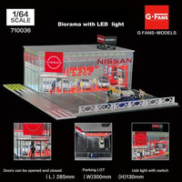 G-FANS 1/64 NISSAN Showroom with LED Light 710036