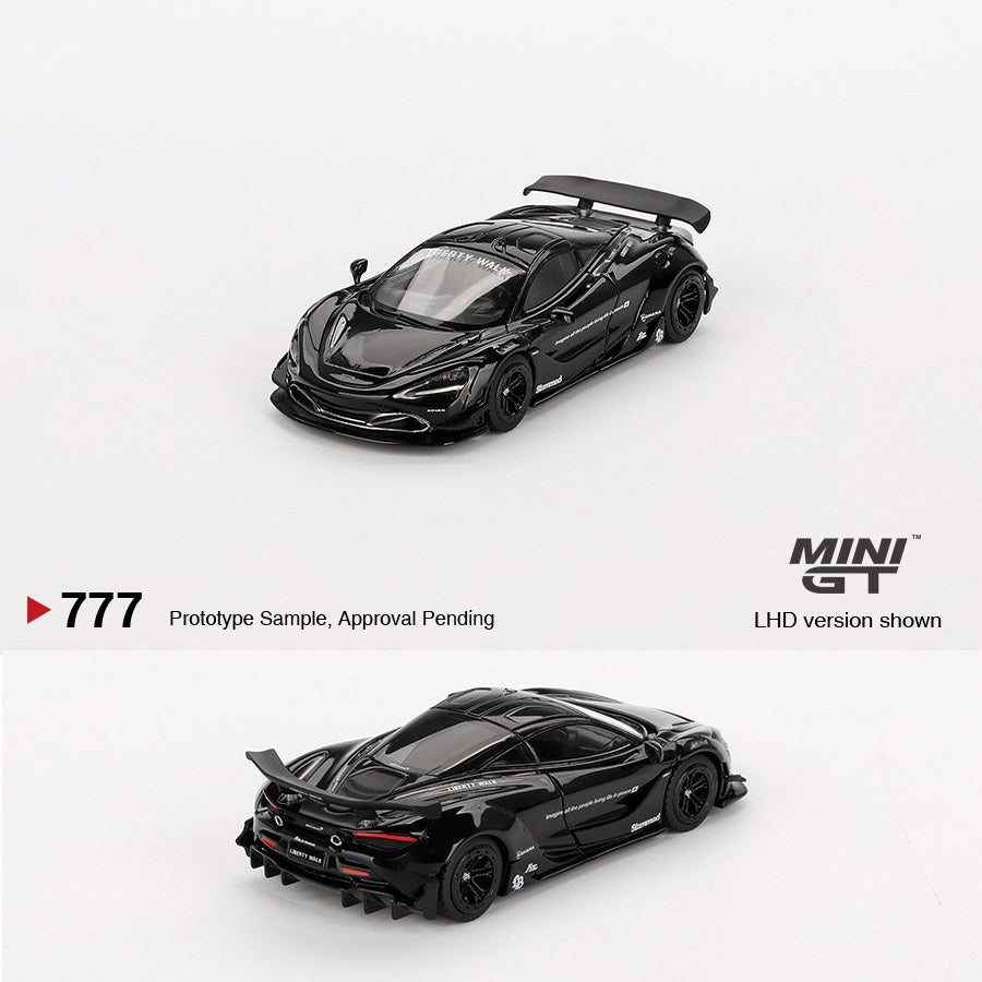 MINI GT 1/64 McLaren 720S LB★Works Black LHD MGT00777-L