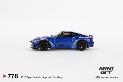 MINI GT 1/64 Nissan Z Pandem Seiran Blue LHD MGT00778-L