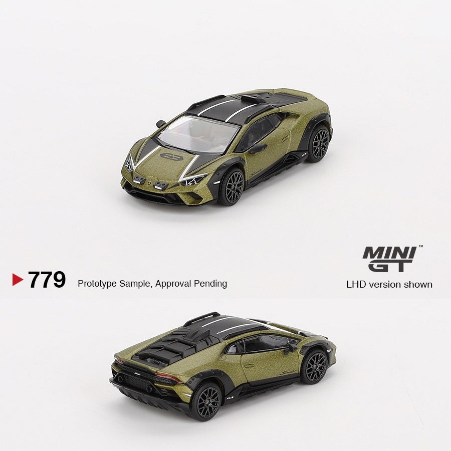MINI GT 1/64 Lamborghini Huracán Sterrato Verde Gea Matt LHD MGT00779-L
