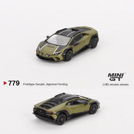 MINI GT 1/64 Lamborghini Huracán Sterrato Verde Gea Matt LHD MGT00779-L