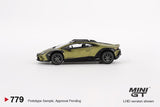 PREORDER MINI GT 1/64 Lamborghini Huracán Sterrato Verde Gea Matt LHD MGT00779-L (Approx. Release Date : Q3 2024 subject to manufacturer's final decision)