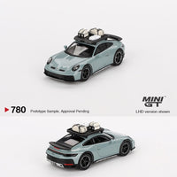 PREORDER MINI GT 1/64 Porsche 911 Dakar Shade Green Metallic LHD MGT00780-L (Approx. Release Date : Q3 2024 subject to manufacturer's final decision)