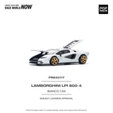 PREORDER POPRACE 1/64 LAMBORGHINI COUNTACH LPI 800-4 BIANCO SIDERALE PR640117 (Approx. Release Date: Q3 2024 and subject to the manufacturer's final decision)