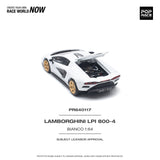 PREORDER POPRACE 1/64 LAMBORGHINI COUNTACH LPI 800-4 BIANCO SIDERALE PR640117 (Approx. Release Date: Q3 2024 and subject to the manufacturer's final decision)