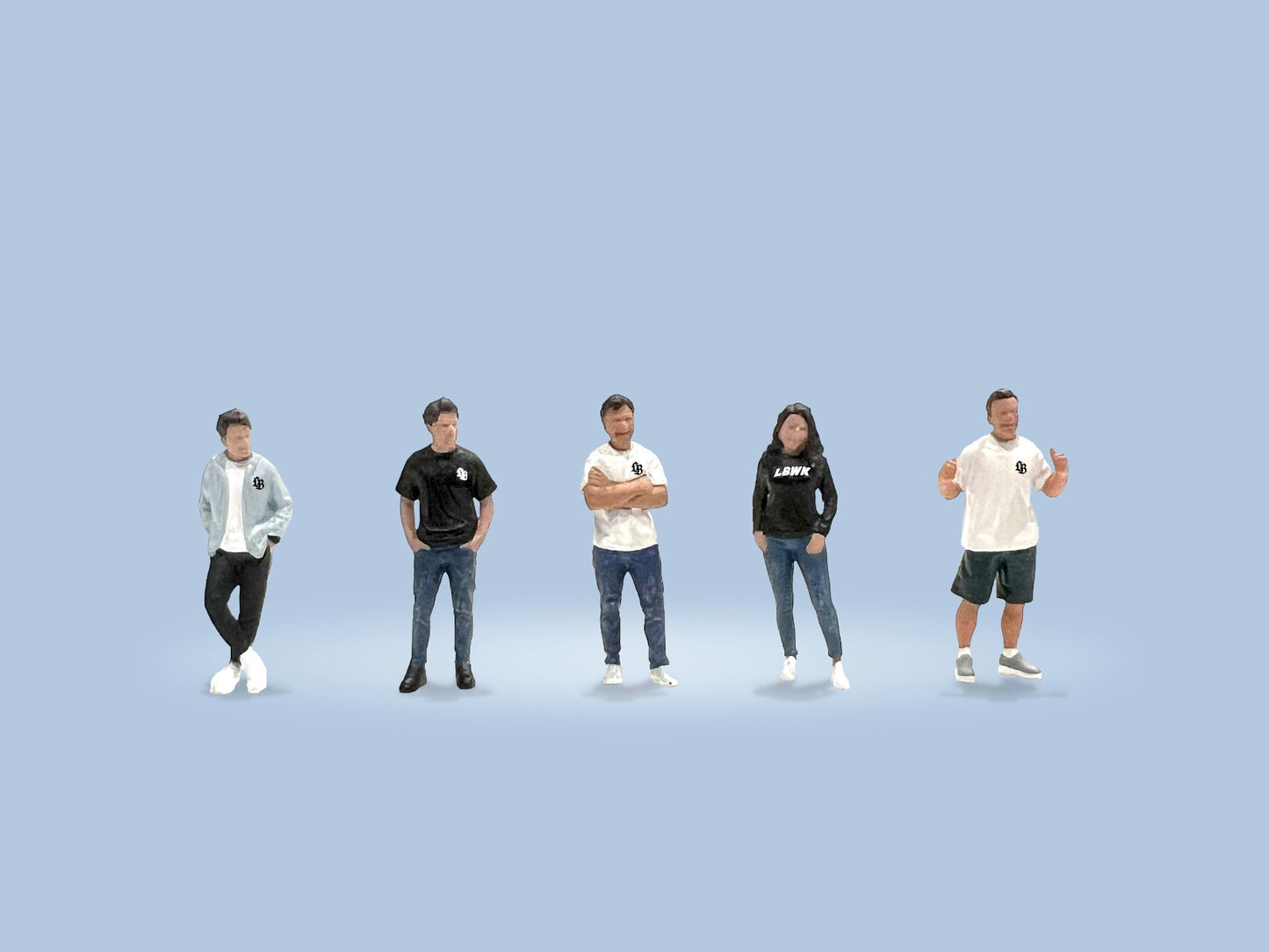 AMERICAN DIORAMA 1/64 Figure Set - Team Liberty Walk (Set of 5) AD-2415