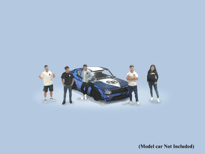 AMERICAN DIORAMA 1/64 Figure Set - Team Liberty Walk (Set of 5) AD-2415