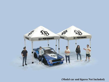AMERICAN DIORAMA 1/64 Liberty Walk Canopy Set (Set of 2) AD-2416
