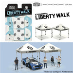 PREORDER AMERICAN DIORAMA 1/64 Liberty Walk Canopy Set (Set of 2) AD-2416 (Approx. Release Date : Q3 2024 subject to manufacturer's final decision)