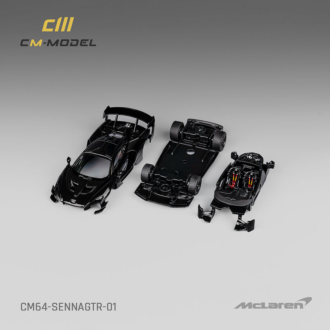 CM MODEL 1/64 Mclaren Senna GTR Black CM64-SennaGTR-01