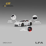 CM MODEL 1/64 Lexus LFA Pearl White CM64-LFA-01