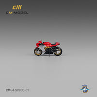 PREORDER CM MODEL 1/64 MV Agusta SV800 with Show Girl CM64-SV800-01 (Approx. Release Date : Q4 2024 subject to manufacturer's final decision)