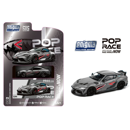 POPRACE 1/64 Darwin Pro 66G NWB Supra A90 - Grey Metallic PR640098B PRE002