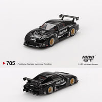 PREORDER MINI GT 1/64 MAZDA RX-7 LB-Super Silhouette  Liberty Walk Black RHD MGT00785-R (Approx. Release Date : Q4 2024 subject to manufacturer's final decision)