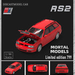 PREORDER MORTAL 1/64  Audi RS2 Avant - RED (Approx. Release Date: SEPTEMBER 2024 and subject to the manufacturer's final decision)