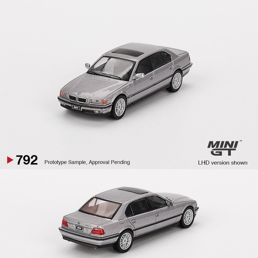 MINI GT 1/64 BMW 750IL Aspen Silver Metallic MGT00792-L