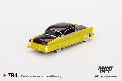 MINI GT 1/64 Lincoln Capri Hot Rod 1954 Lime Yellow MGT00794-L