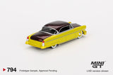 PREORDER MINI GT 1/64 Lincoln Capri Hot Rod 1954 Lime Yellow MGT00794-L (Approx. Release Date : Q4 2024 subject to manufacturer's final decision)