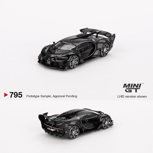 MINI GT 1/64 Bugatti Vision Gran Turismo Black  MGT00795-L