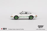 PREORDER MINI GT 1/64 Porsche 911 Carrera RS 2.7 Grand Prix White with Green Livery MGT00801-L (Approx. Release Date : Q4 2024 subject to manufacturer's final decision)