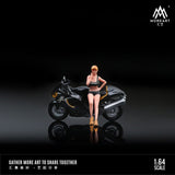 PREORDER MOREART 1/64 Suzuki Hayabusa Motorcycle Set - Black MO222071 (Approx. Release Date : September 2024 subject to manufacturer's final decision)