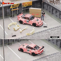 PREORDER Star Model 1/64 RWB 993 GT Wing - Pink Pig with Figurine and Accessories (Approx. Release Date: September 2024 and subject to the manufacturer's final decision)
