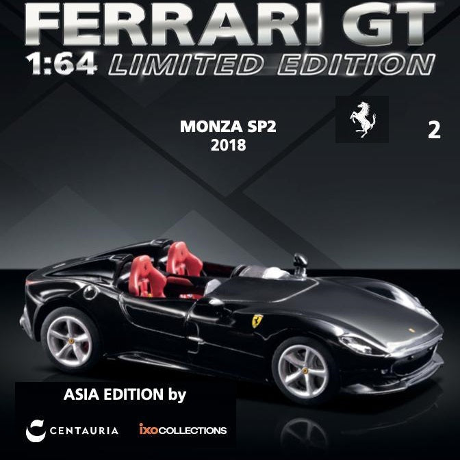 CENTAURIA 1/64 FERRARI MONZA SP2 2018  with Magazine - English Version FSD.I.002-E