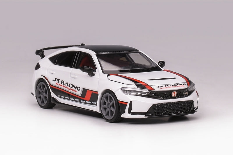 PREORDER MOTORHELIX 1/64 Honda Civic Type R FL5 J's Racing - White/Red (Approx. Release Date: SEPTEMBER 2024 and subject to the manufacturer's final decision)