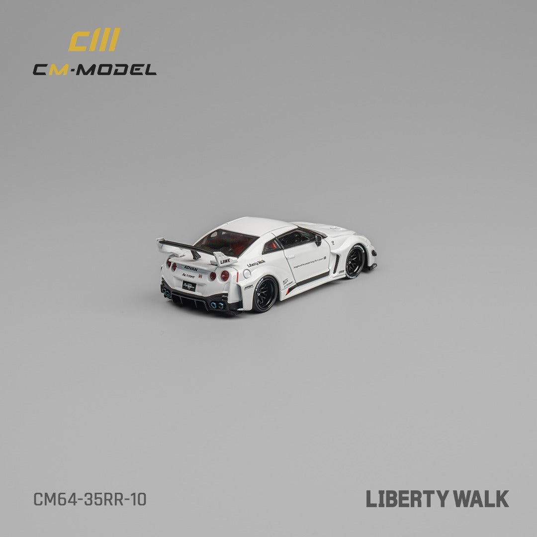 CM MODEL 1/64 Nissan LBWK Supersilhouette 35GT-RR White CM64-35RR-10
