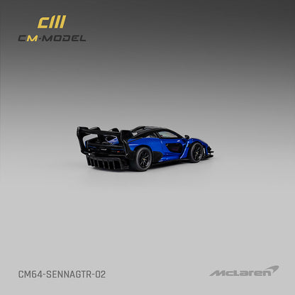 CM MODEL 1/64 Mclaren Senna GTR Metallic Blue CM64-SennaGTR-02