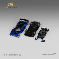 PREORDER CM MODEL 1/64 Mclaren Senna GTR Metallic Blue CM64-SennaGTR-02 (Approx. Release Date : Q4 2024 subject to manufacturer's final decision)