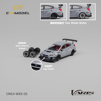 CM MODEL 1/64 Subaru WRX Varis Widebody 2.0 Gray CM64-WRX-05