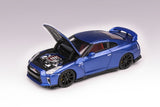 PREORDER MOTORHELIX 1/64 Nissan GT-R R35 Track Edition - Bayside Blue M63513 (Approx. Release Date: SEPTEMBER 2024 and subject to the manufacturer's final decision)