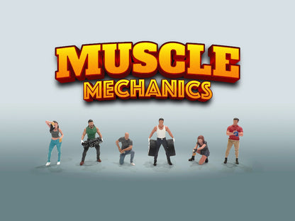 AMERICAN DIORAMA 1/64 Figure Set - Muscle Mechanics AD-2417