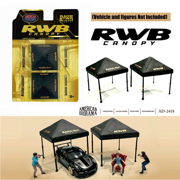 PREORDER AMERICAN DIORAMA 1/64 RWB Canopy Set AD-2418 (Approx. Release Date : Q4 2024 subject to manufacturer's final decision)