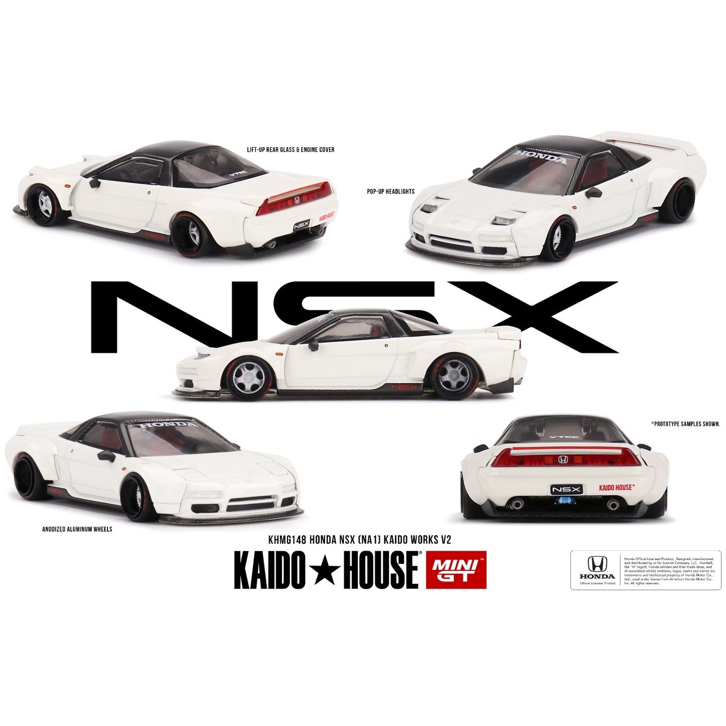 MINI GT x Kaido House 1/64 Honda NSX (NA1) Kaido WORKS V2 KHMG148