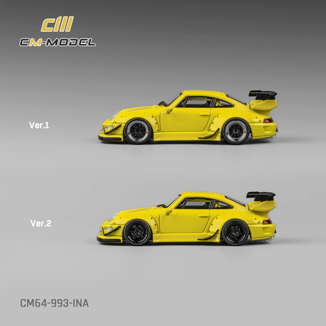 CM MODEL 1/64 993 Yellow (Indonesia Exclusive) CM64-993-INA