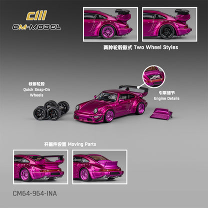 CM MODEL 1/64 964 Metallic Purple (Indonesia Exclusive) CM64-964-INA
